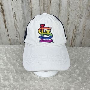 St. Louis Cardinals Pride Baseball Cap White Black